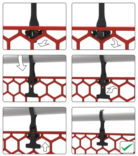 PLASTIC BRICKGUARD (HEXGUARD) - 100 Pack - Black